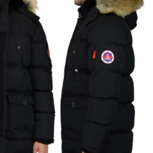 Nwt men's heavyweight parka jacket detach hood - Picture 2 of 3